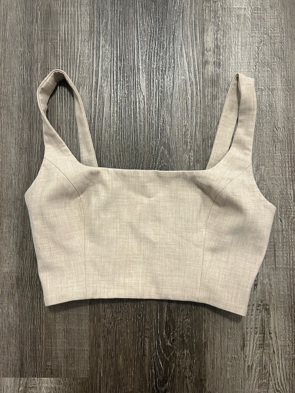 Wilfred Linen Blend Crop Top